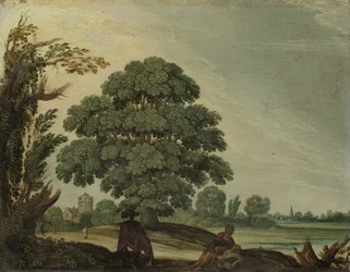 Landskap med den barmhärtige samariten